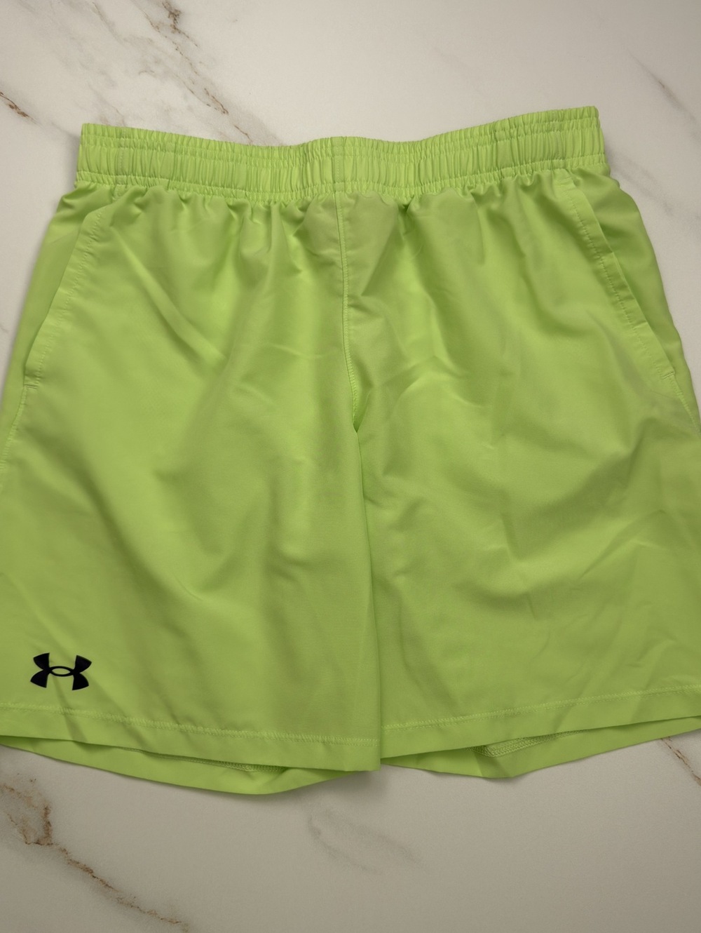 Under Armour Neon Yellow Track Shorts - Boys XL